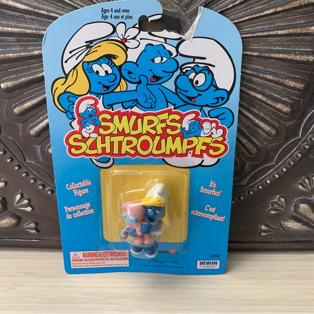 Vintage 1995 Smurfs Smurfette Smurf Irwin Peyo 2" Schleich
